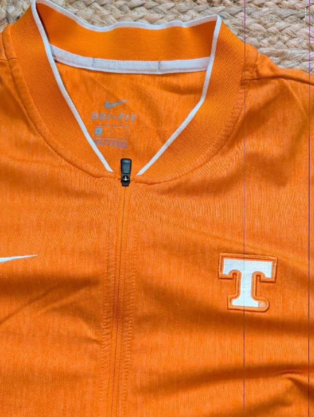 Nike Orange Long Sleeve Pullover with T Logo